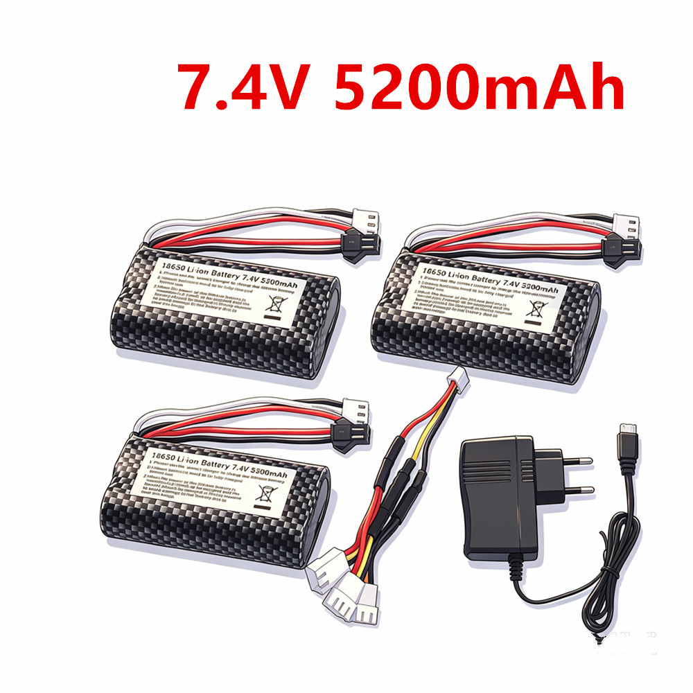 Drone Battery Li-Ion - Batteria Li-ion 7.4V 5200mAh 18650 SM